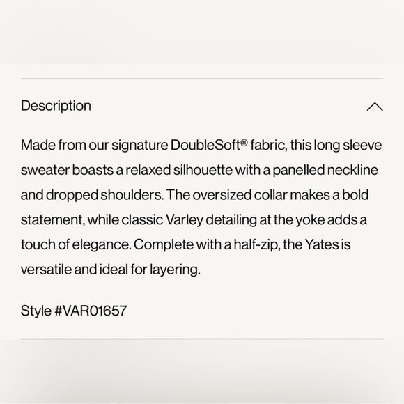 Varley Yates Half Zip Sweatshirt - Picture 8 of 12